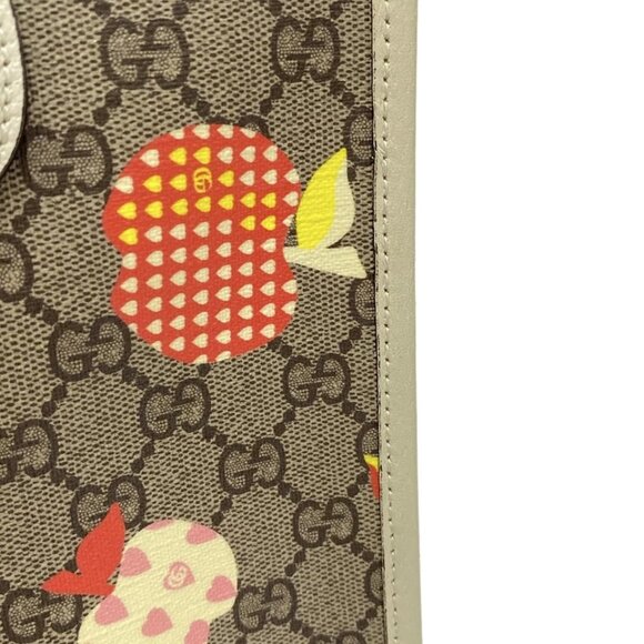 GUCCI GG Supreme/Repom Beige Dark Brown Multi PVC Leather - Tote Bag 1144-072325 - Picture 9 of 14